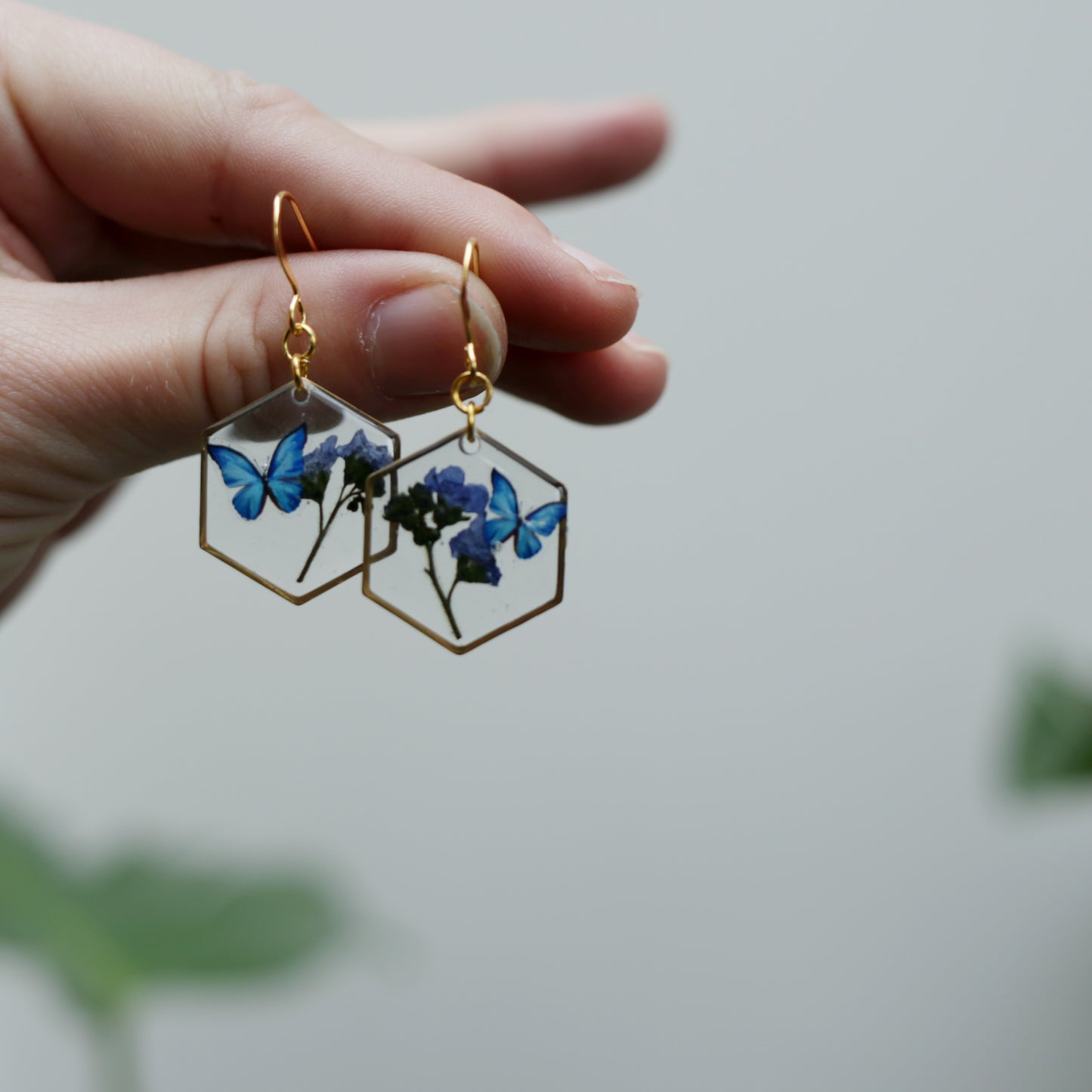 Forget Me Not & Butterfly Earrings