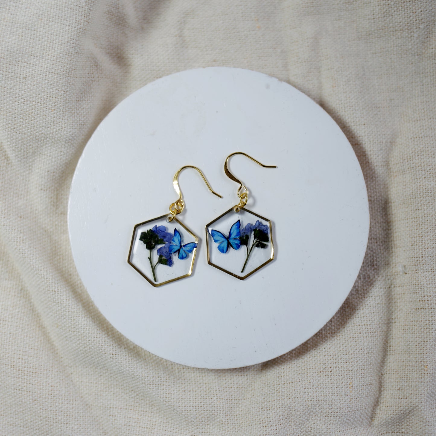 Forget Me Not & Butterfly Earrings