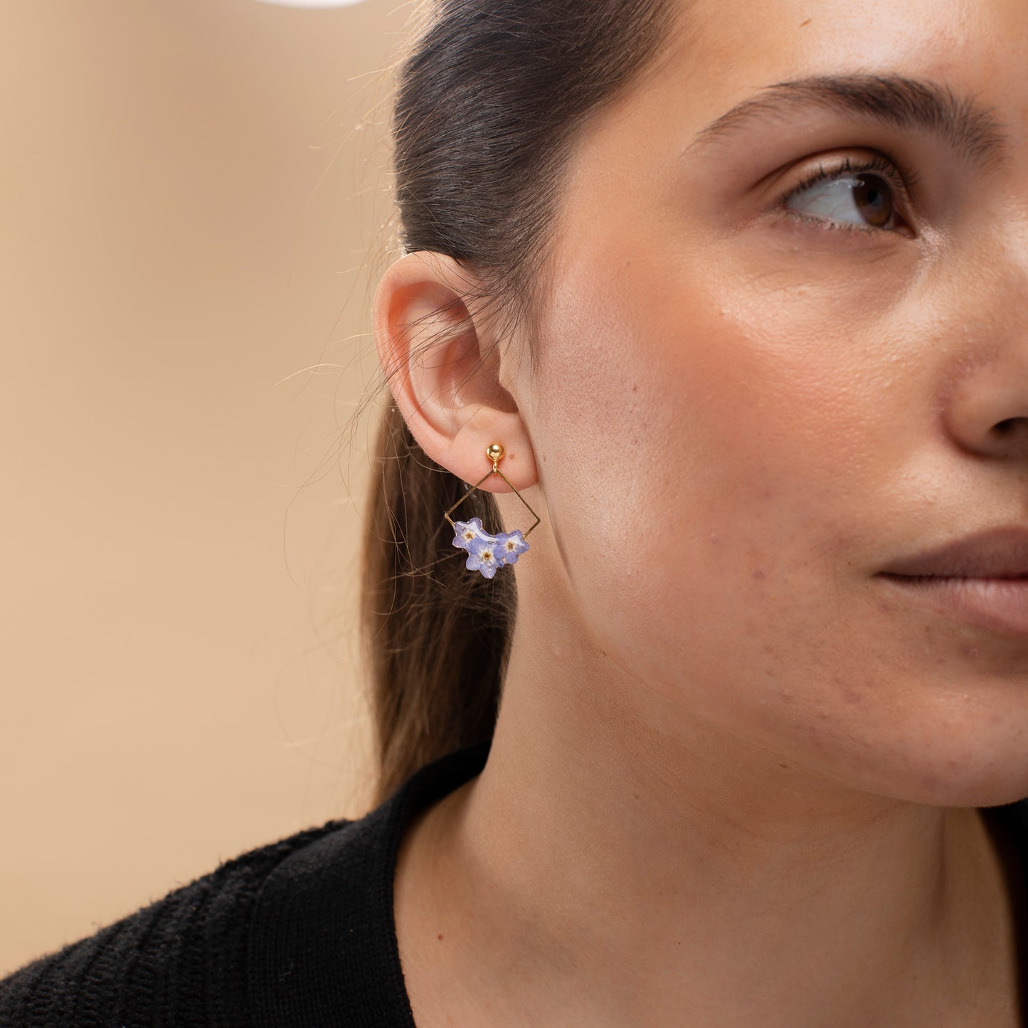 Forget Me Not Art Deco Earrings