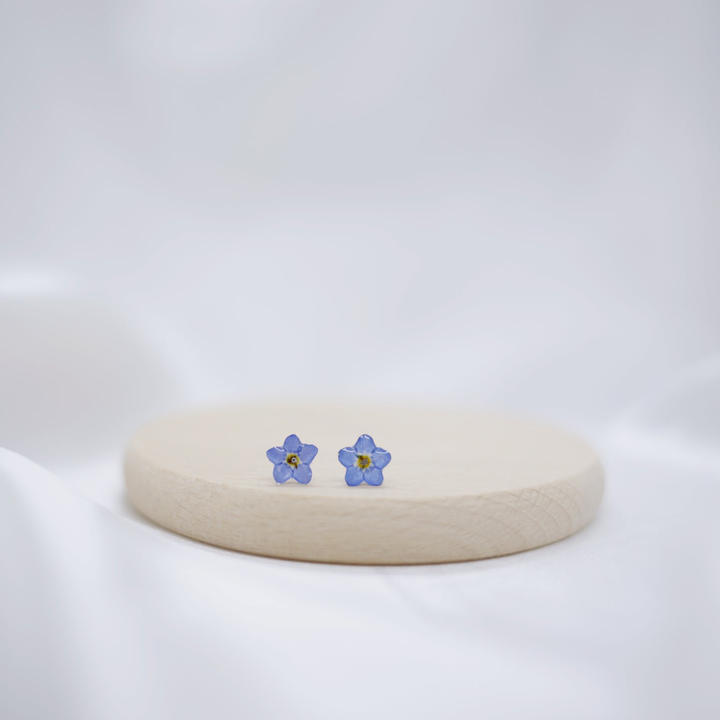 Forget Me Not Sterling Silver Stud Earrings