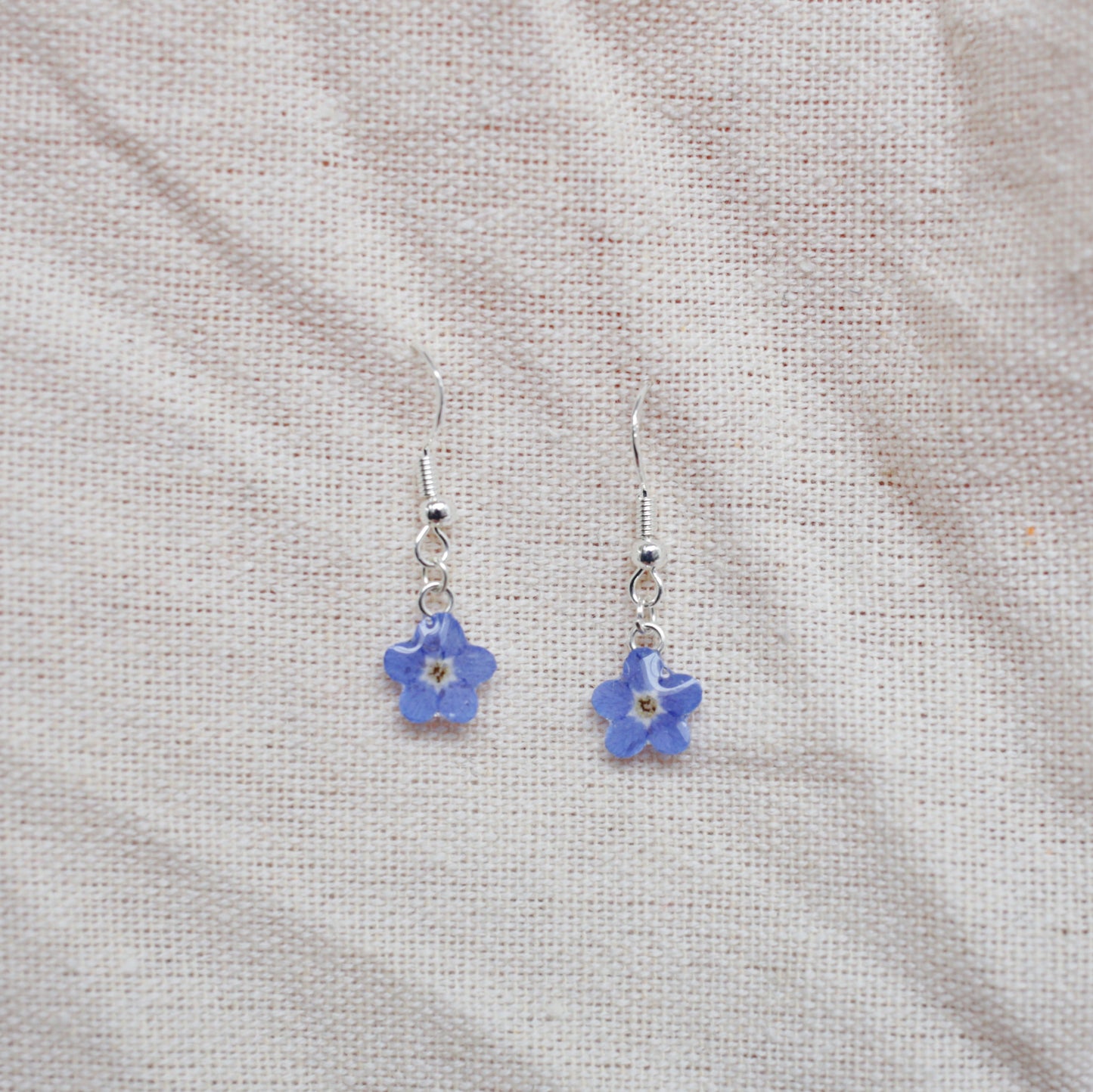 Forget Me Not Dangle Earrings