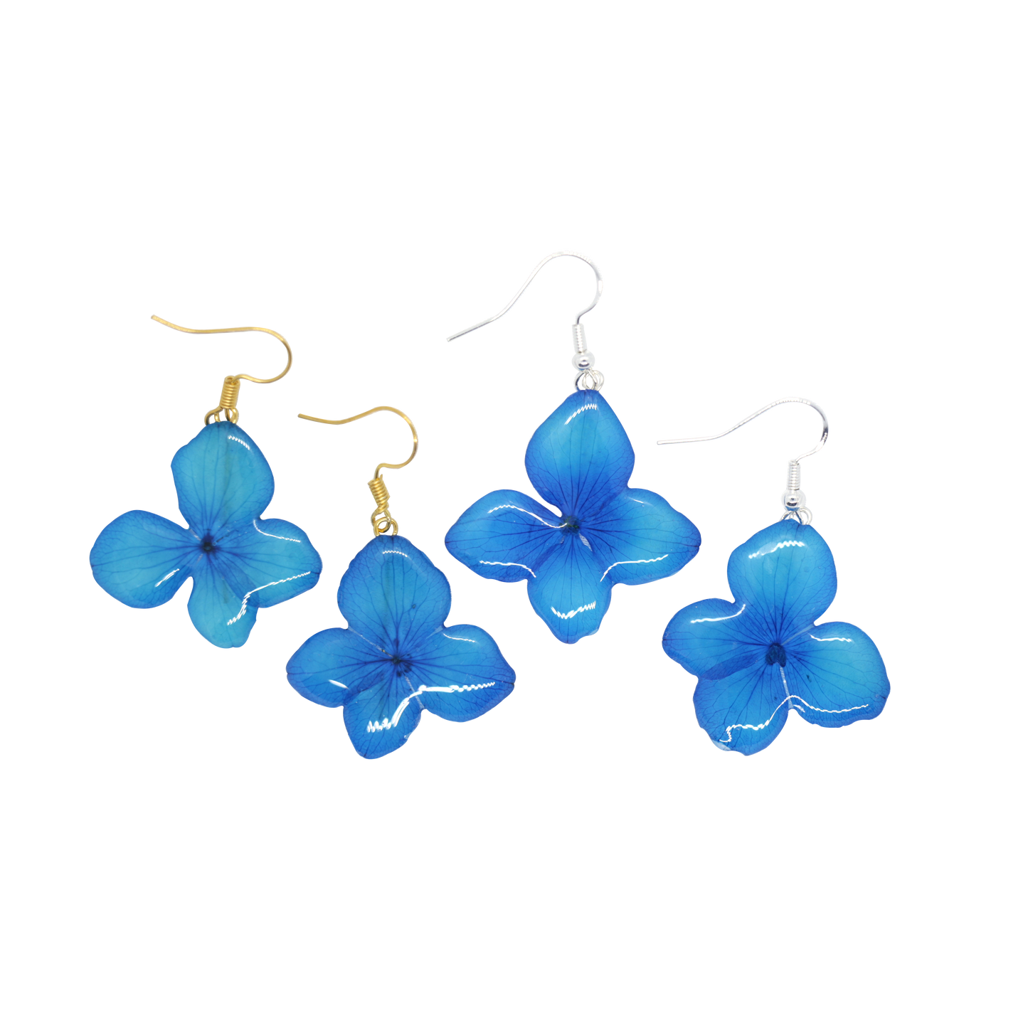 Turquoise Hydrangea Earrings
