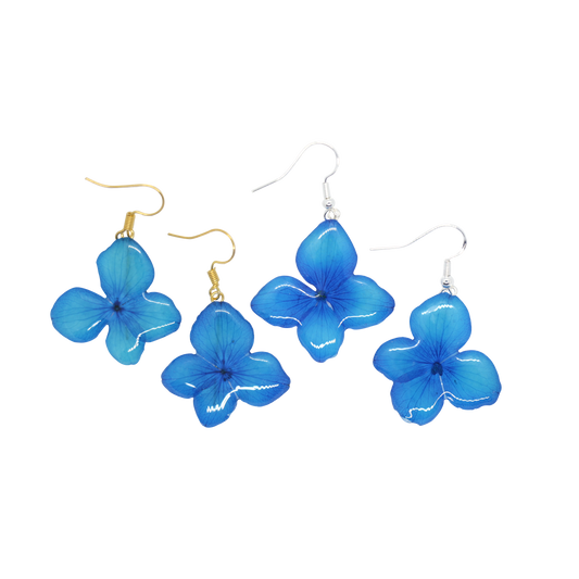 Turquoise Hydrangea Earrings