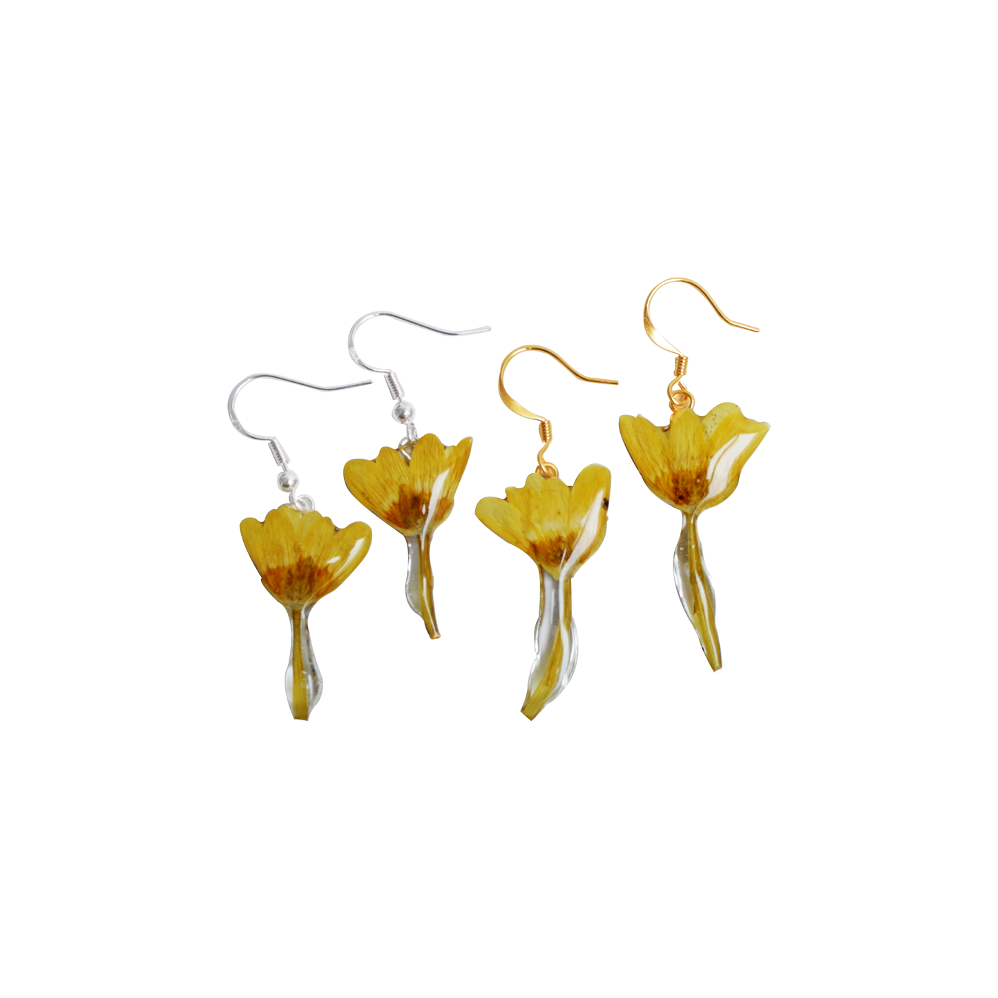 Yellow Bud Earrings