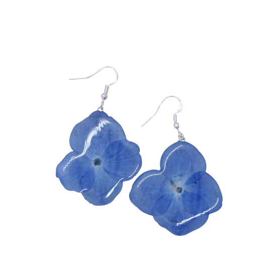 Blue Hydrangea Earrings
