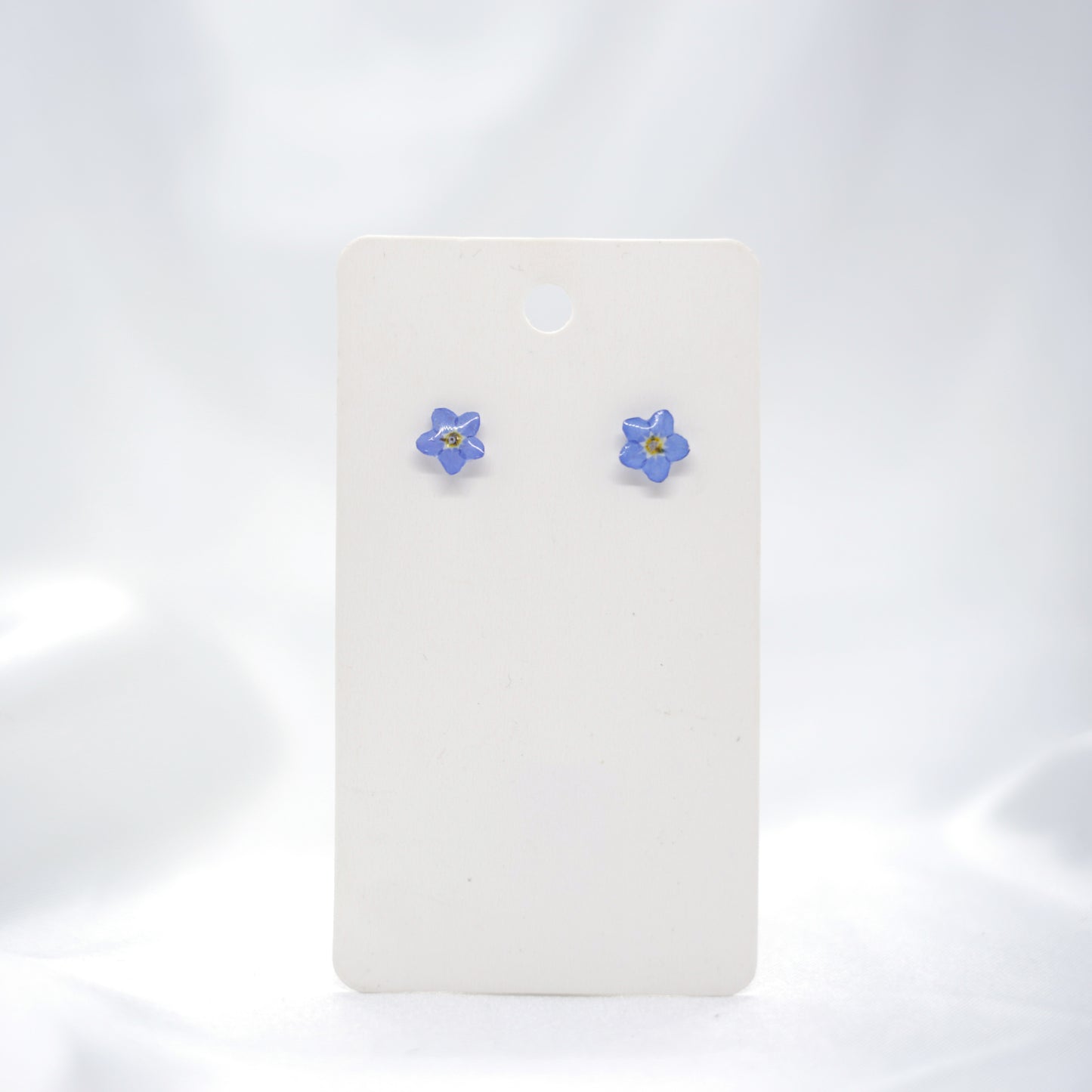 Forget Me Not Sterling Silver Stud Earrings