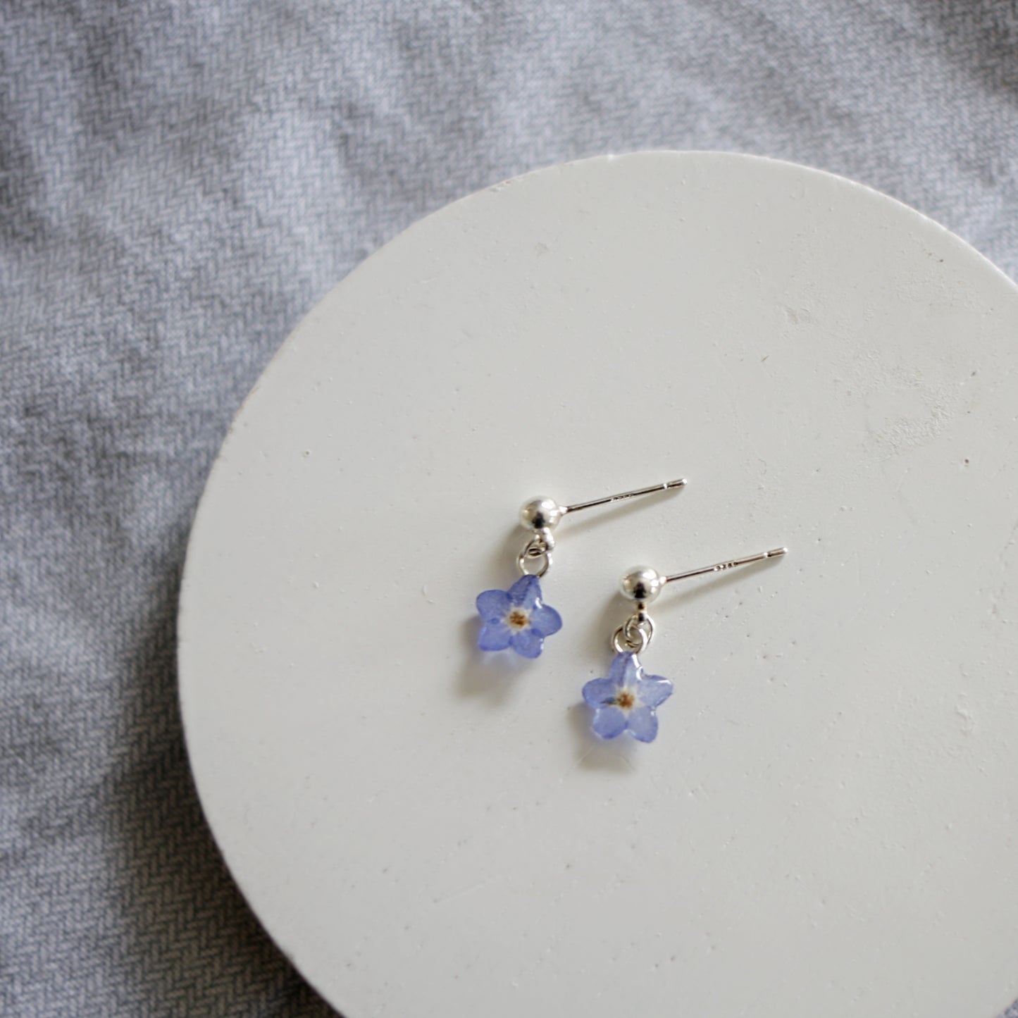 Forget Me Not Dangle Stud Earrings