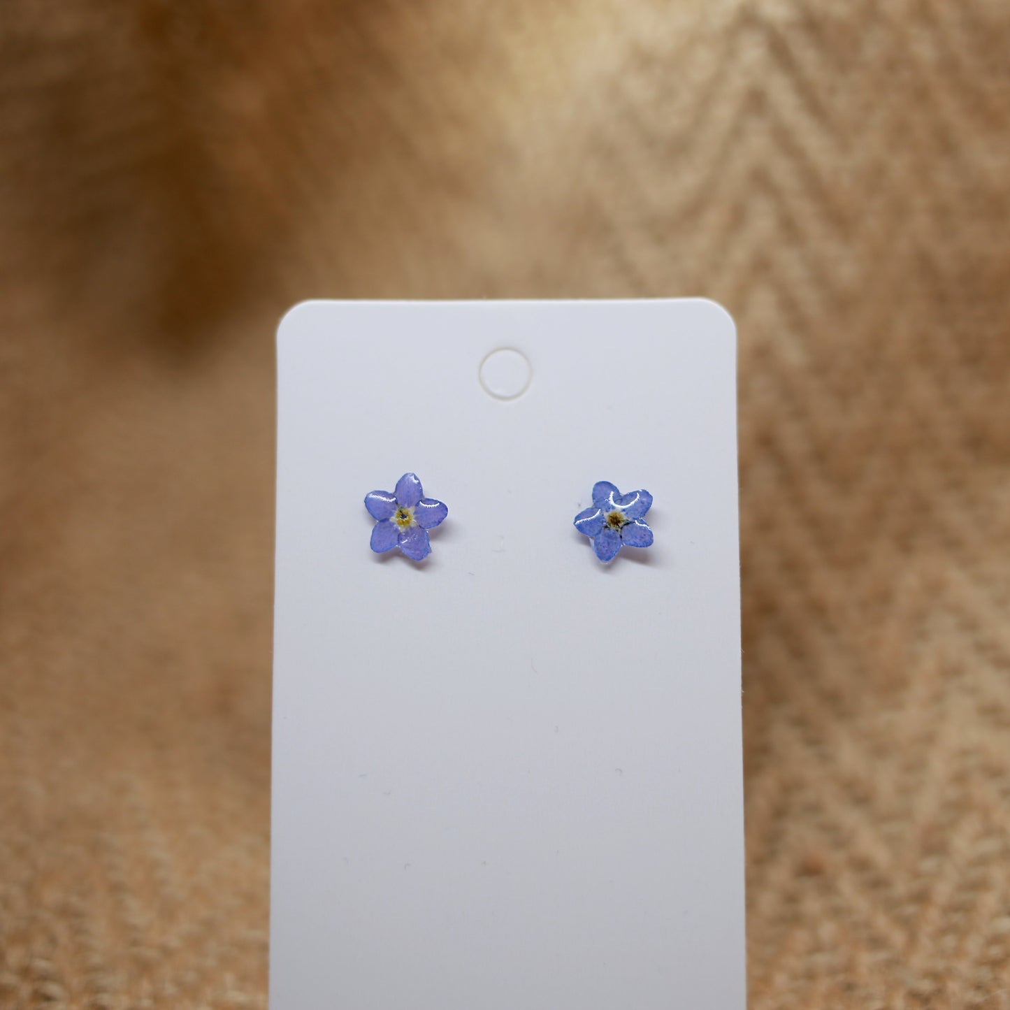 Forget Me Not Sterling Silver Stud Earrings