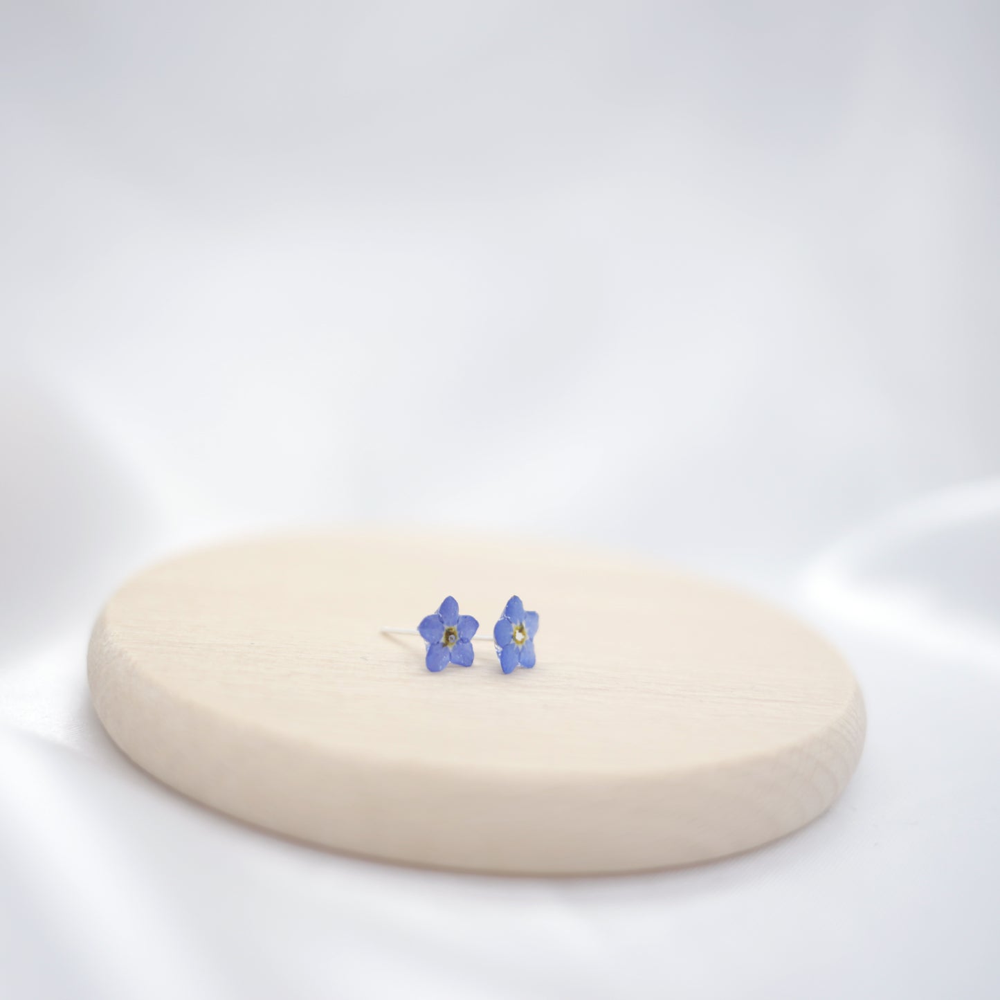 Forget Me Not Sterling Silver Stud Earrings