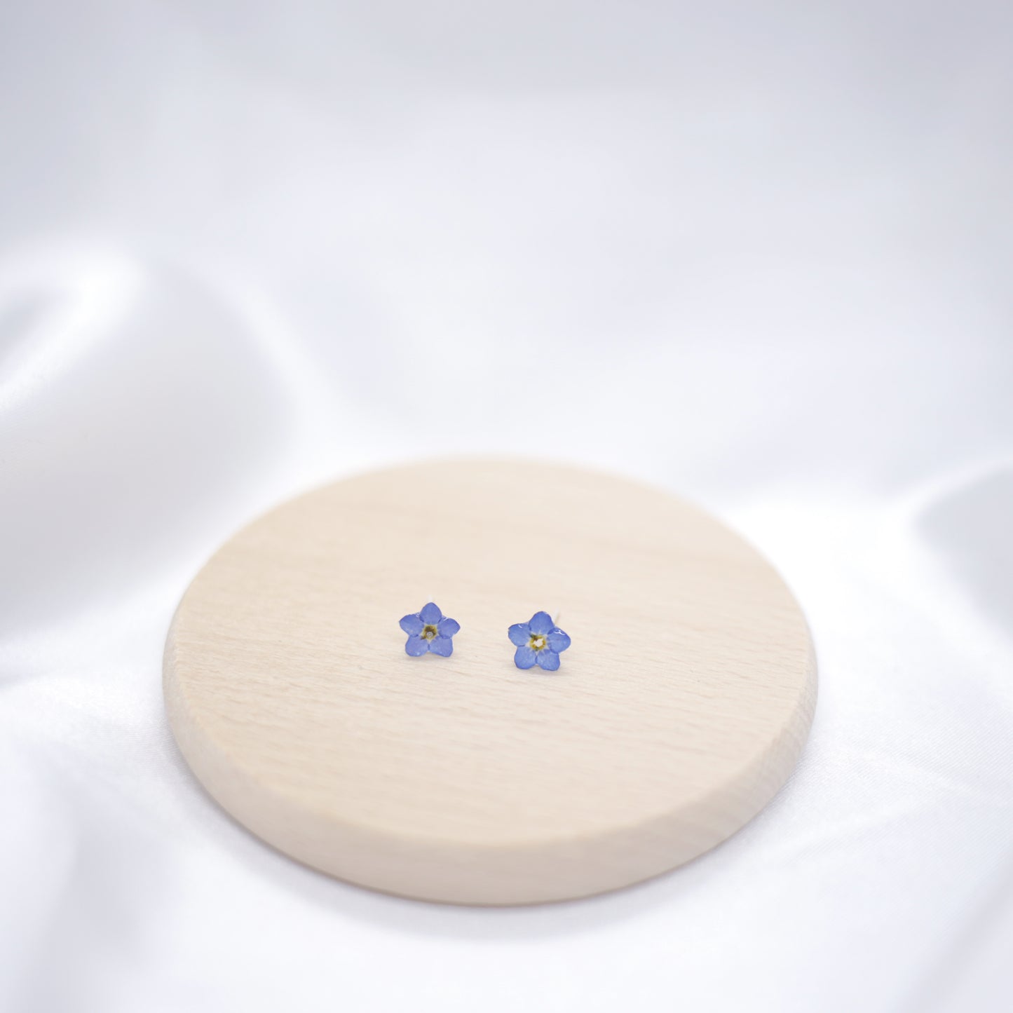 Forget Me Not Sterling Silver Stud Earrings