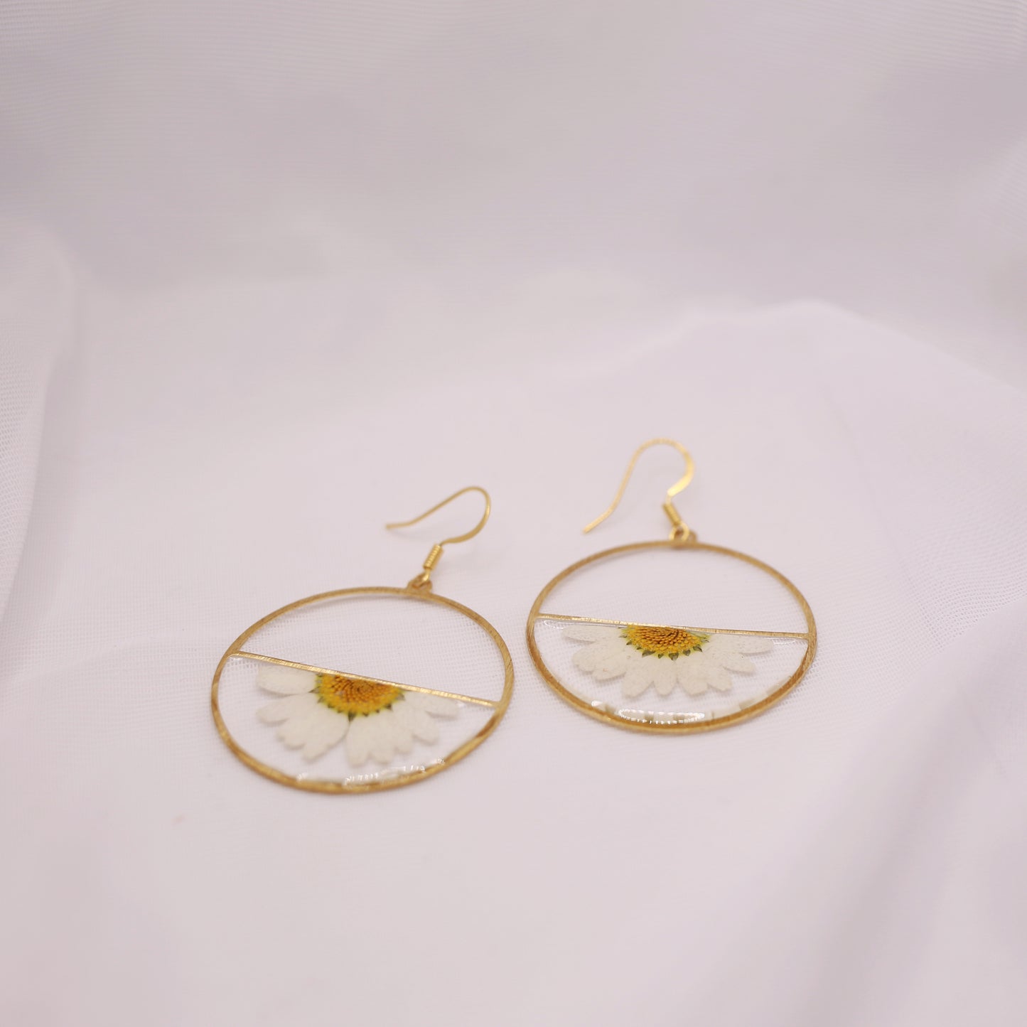 Half Daisy Earrings