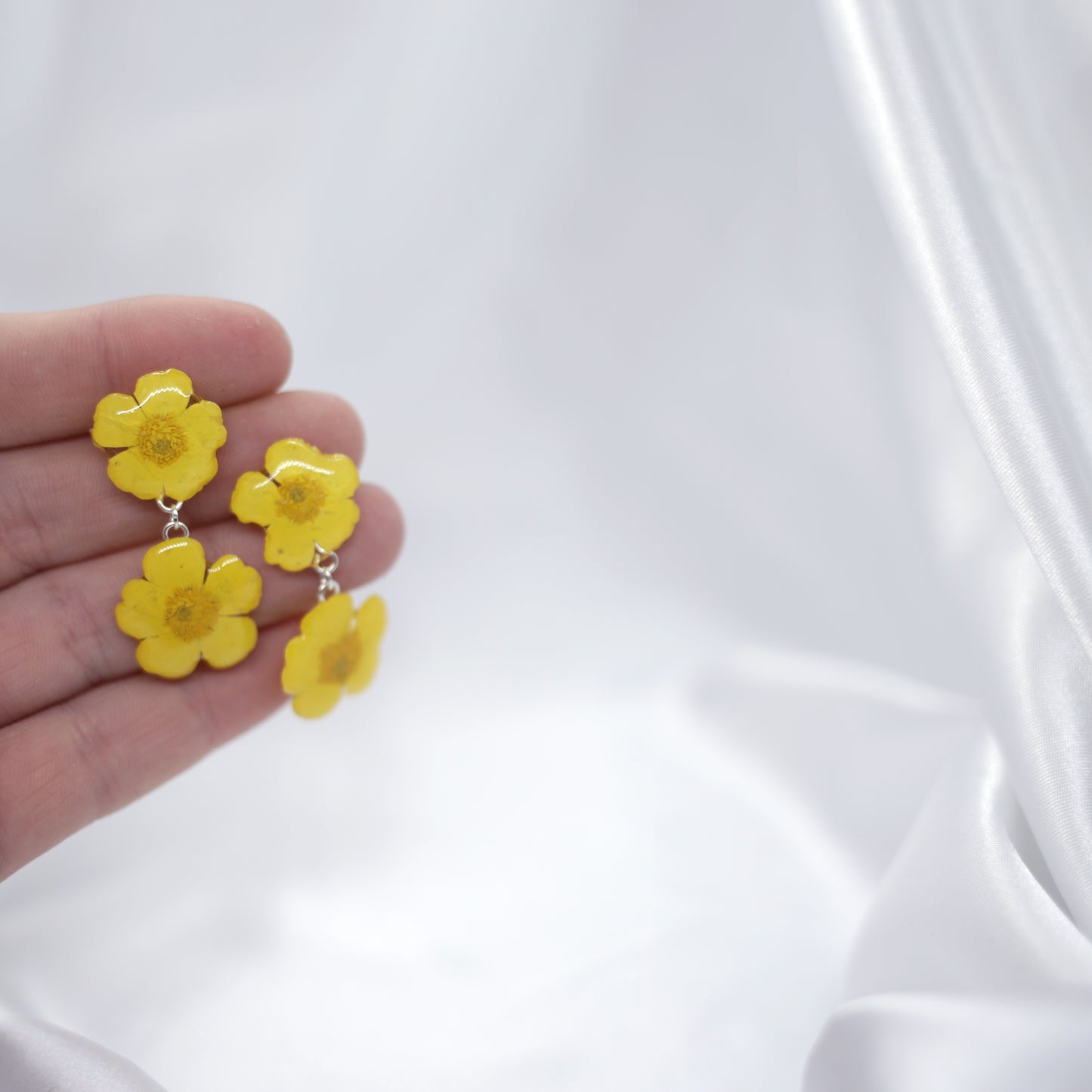Buttercup Double Dangle Stud Earrings