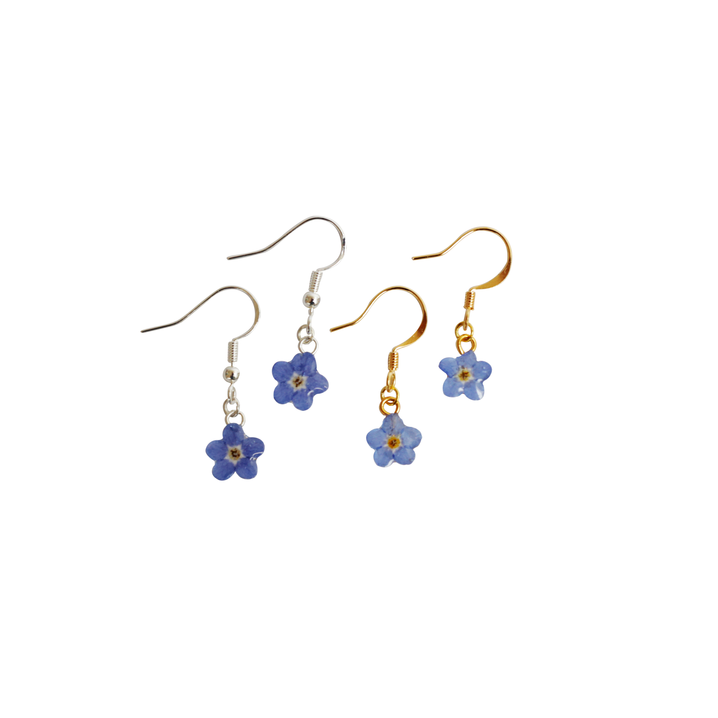 Forget Me Not Dangle Earrings