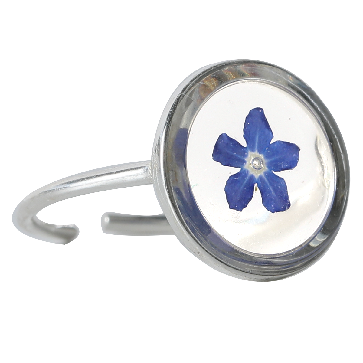 Forget Me Not Silver Ring