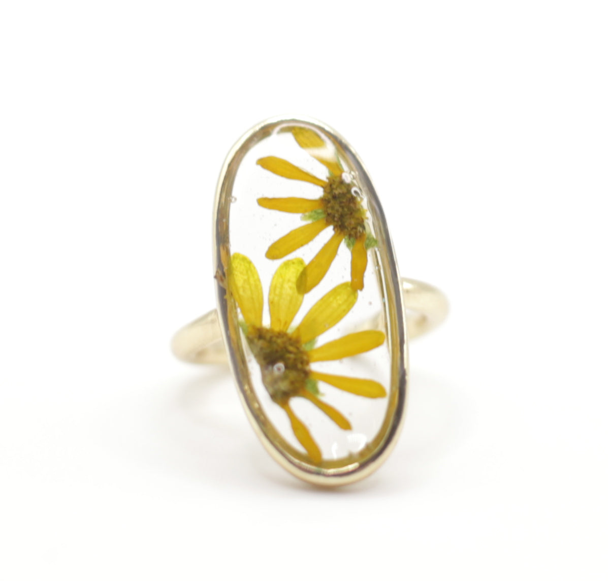 Norwegian Yellow Oval Ring