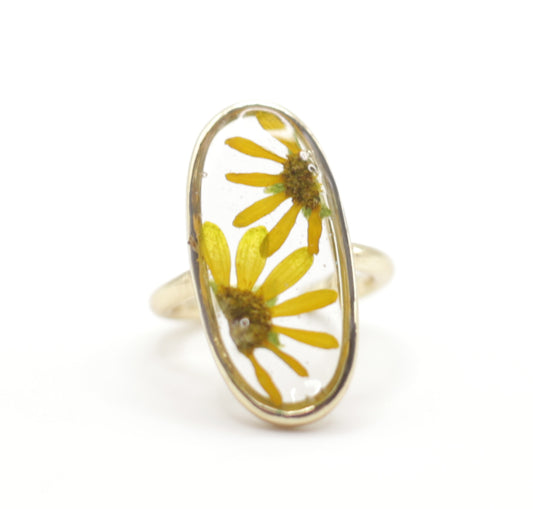 Norwegian Yellow Oval Ring