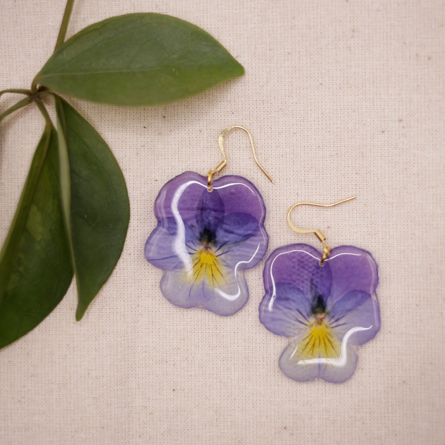 Pansy Grav Earrings