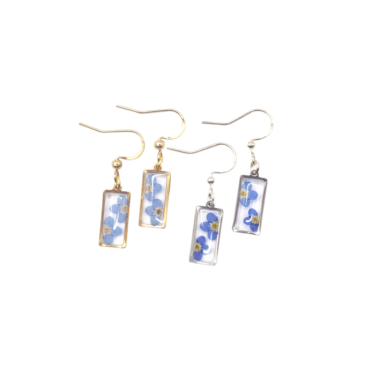 Forget Me Not Half Dangle Earrings