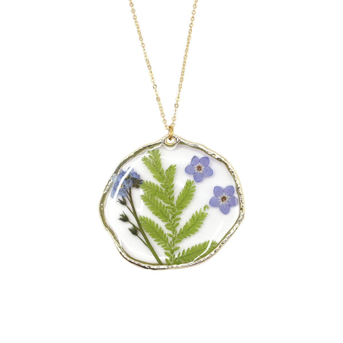 Large Hammered Necklace