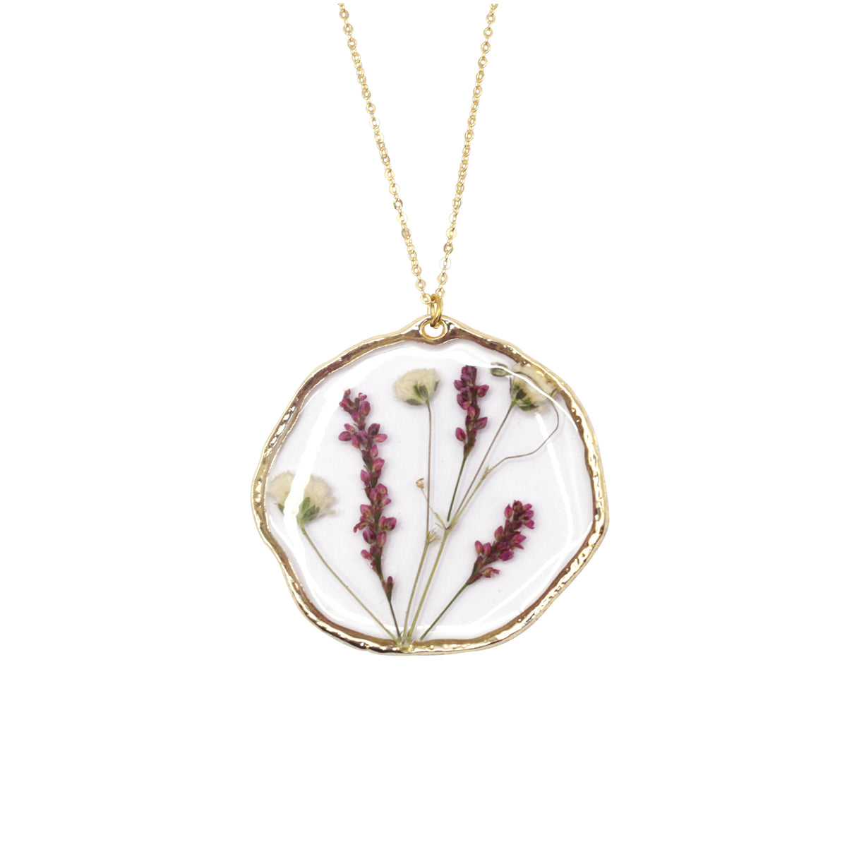 Large Hammered Necklace