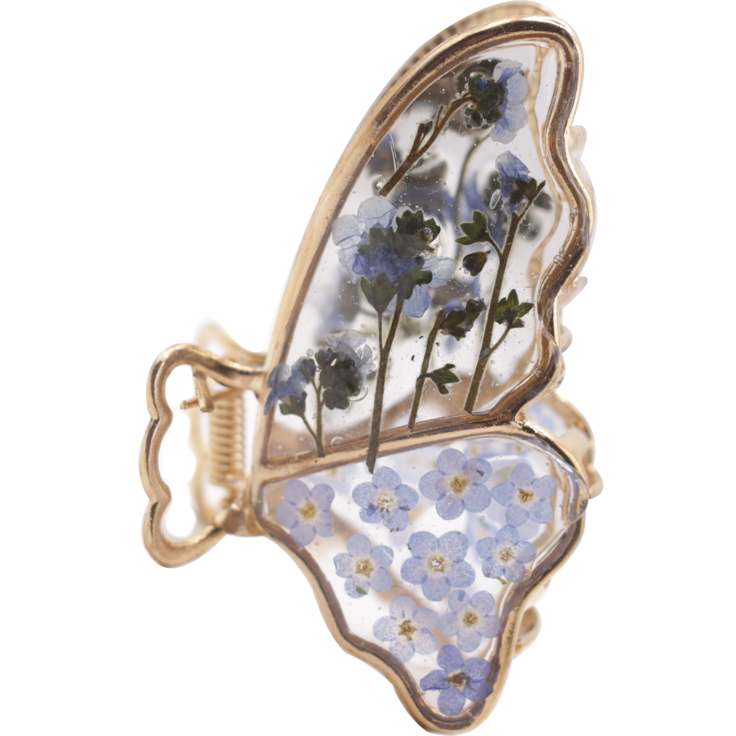 Forget Me Not Butterfly Claw Clip