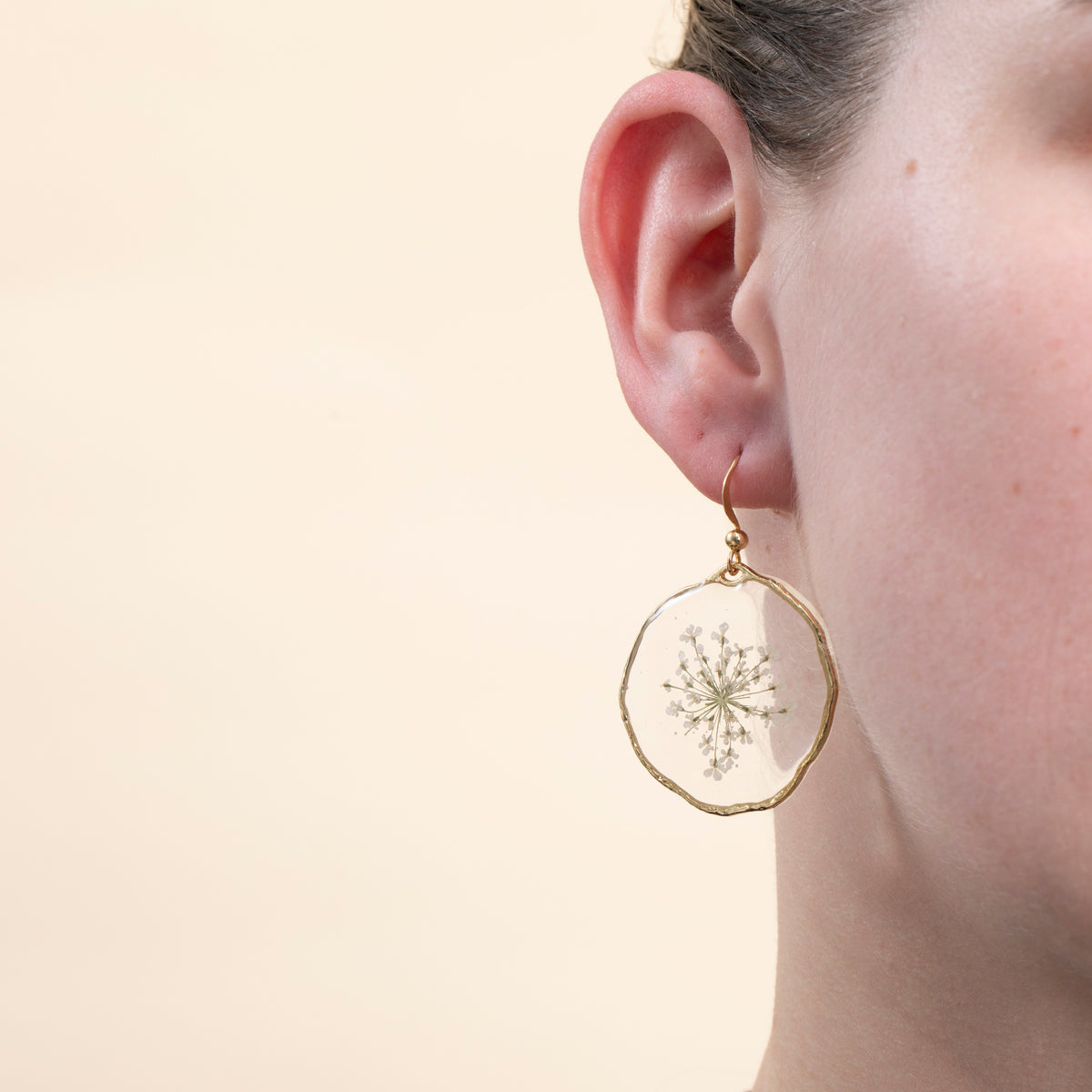 Queen Anne's Lace Wildflower Earrings