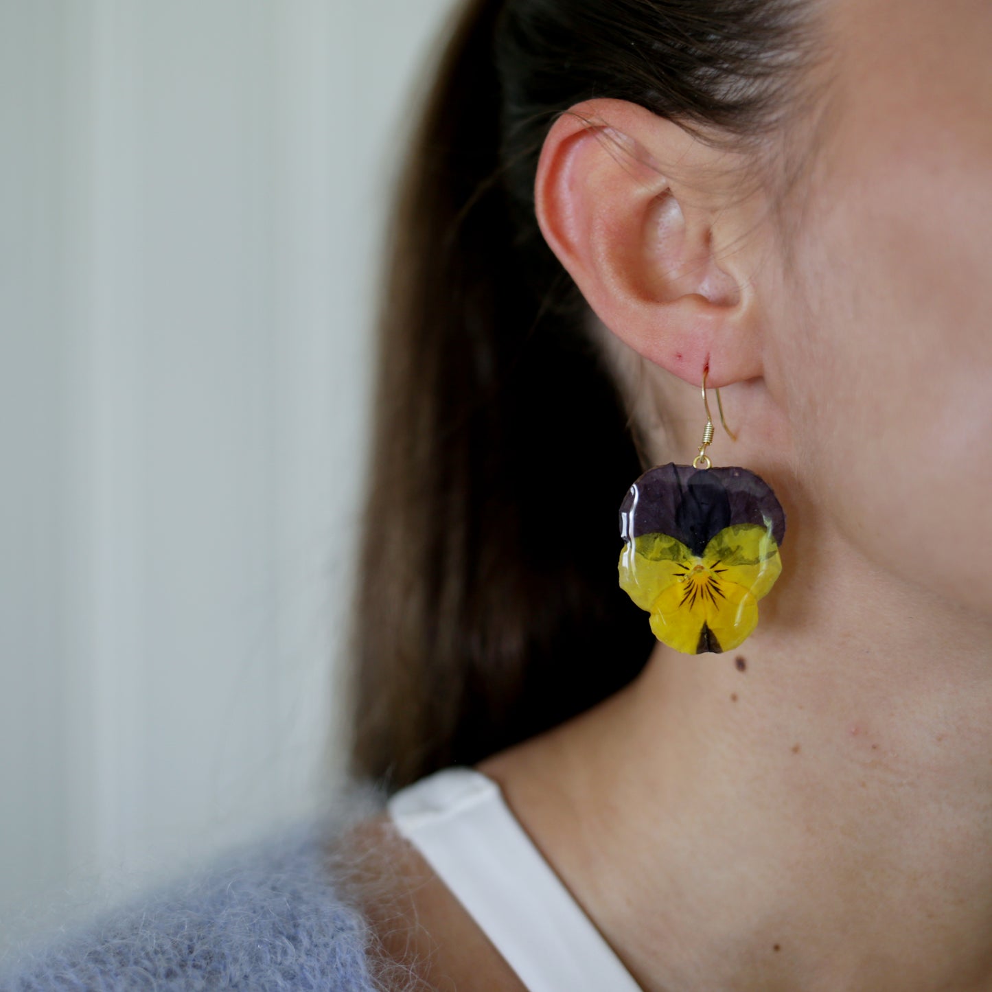 Jolly Joker Pansy Earrings