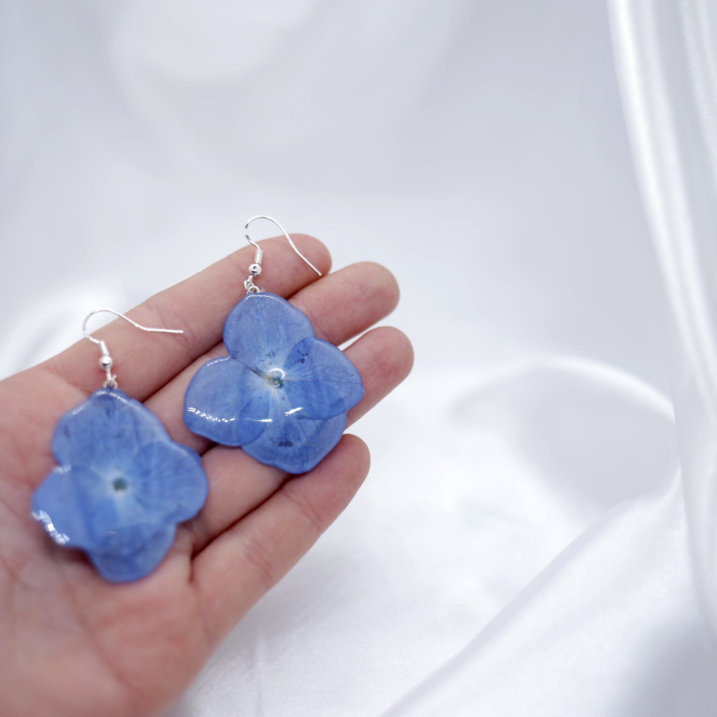 Blue Hydrangea Earrings